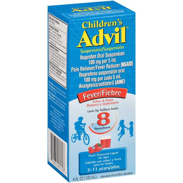 Children's Advil Liquid Suspension Fever Reducer/Pain Reliever