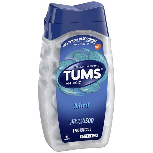 Tums Regular Strength 500 Mint Antacids Chewable Tablets HyVee