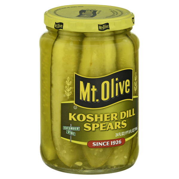 Mt. Olive Kosher Dill Spears Fresh Pack Pickles Jar HyVee Aisles
