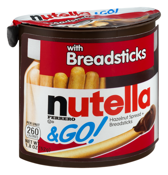 Nutella & Go! Hazelnut Spread + Breadsticks Container | Hy-Vee Aisles ...