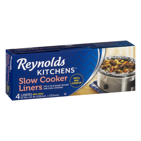Reynolds Wrap Slow Cooker Liner, Fits 3-8 Quarts, Regular Size