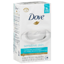 Dove Sensitive Skin Unscented Bath Bars 6-3.75 Oz Bars