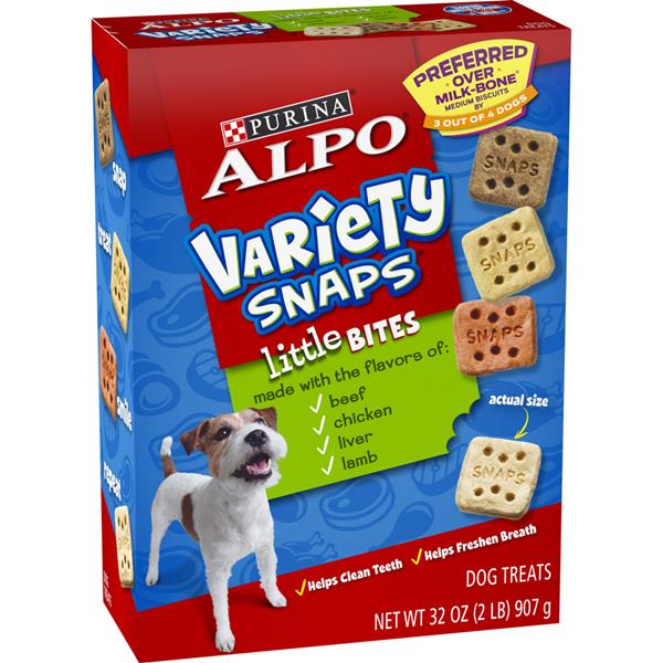 Purina Alpo Variety Snaps Little Bites Dog Treats with Real Beef