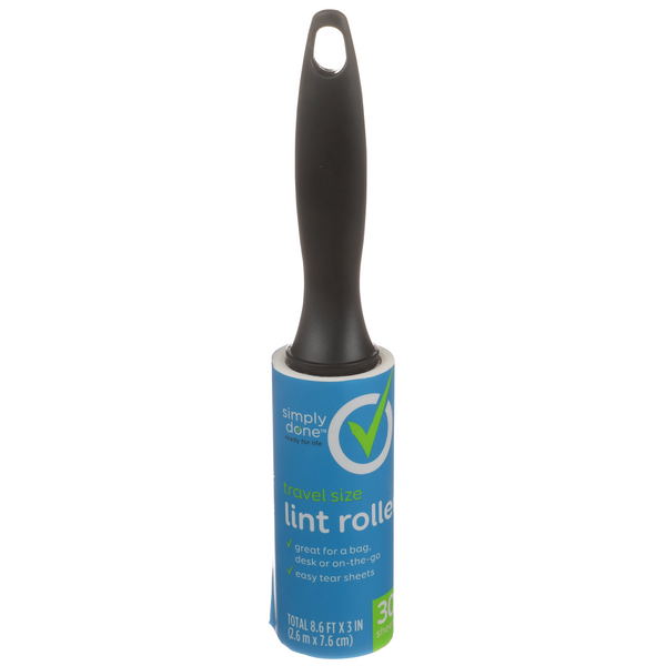 Simply Done Lint Roller Travel 30 Sheets HyVee Aisles Online Grocery