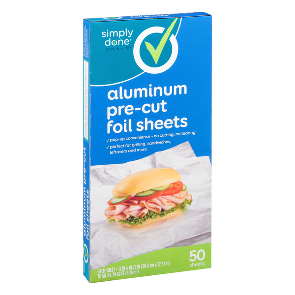 [600 Count] Pre Cut Pop Up Premium Silver Aluminum Foil Sheets, 9 x 10.75 inch - for Restaurants, Lunch, Takeout, to Go, Lunch Bag, Sandwich, Catering