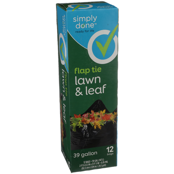 Presto Lawn & Leaf Flap Tie Clear Recycling Bags, 10 ct / 39 gal - Food 4  Less