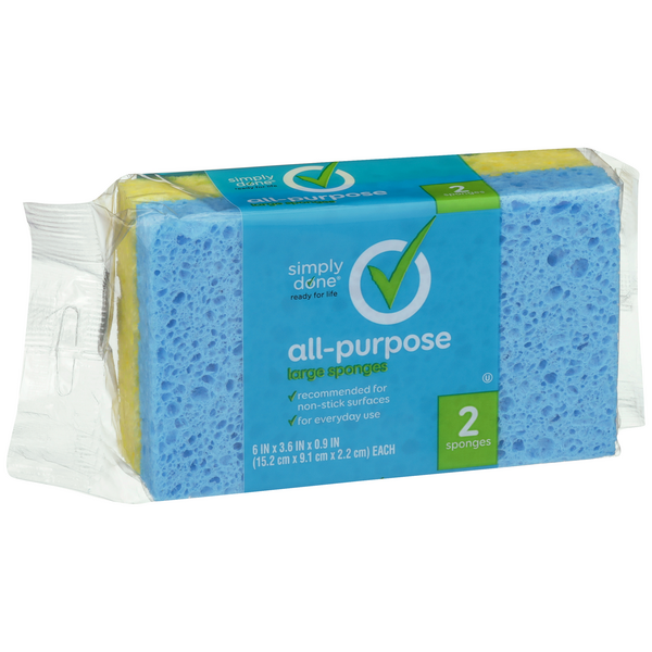 Simply Done All Purpose Large Sponges HyVee Aisles Online Grocery Shopping
