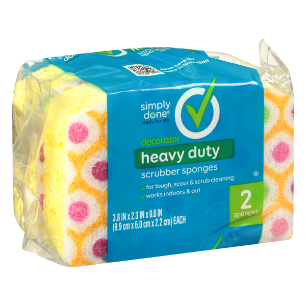 Simply Done Decorator Heavy Duty Scrubber Sponges | Hy-Vee Aisles