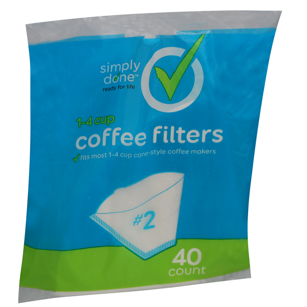 Simply Done 2 Cone Coffee Filters HyVee Aisles Online Grocery Shopping