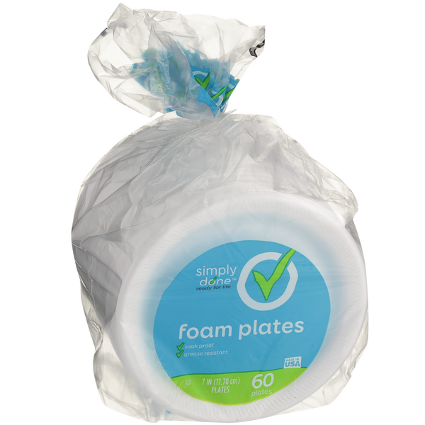 Simply Done 7" Foam Plates HyVee Aisles Online Grocery Shopping