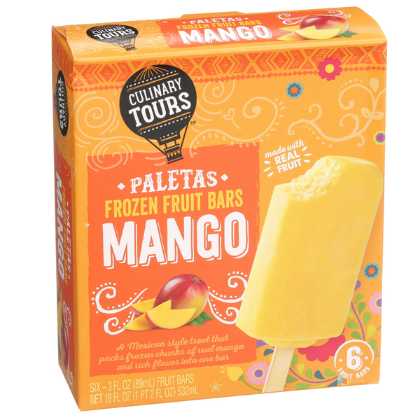 Culinary Tours Paletas Mango Frozen Fruit Bars 6 3 Fl Oz