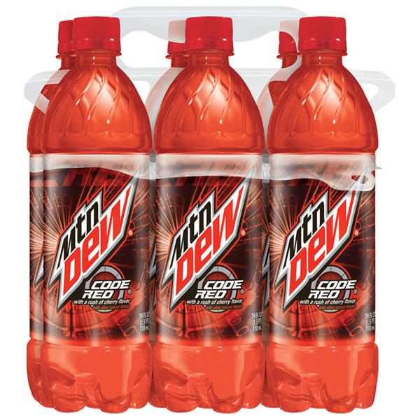 Mountain Dew Code Red 6 Pack Hy Vee Aisles Online Grocery Shopping