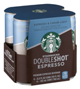 Starbucks Doubleshot Light Coffee Drink 4 Pack