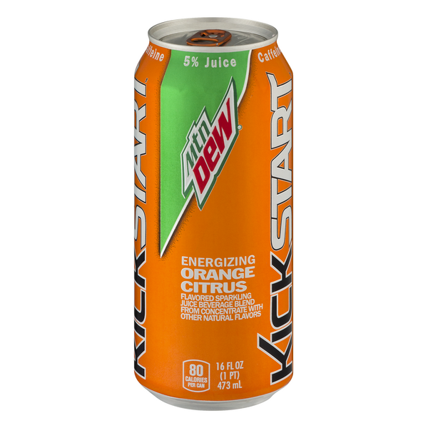 Mountain Dew® Kickstart Fruit Punch Energy Drink Can, 16 fl oz