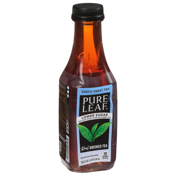 Pure Leaf Real Brewed Tea, Lower Sugar, Subtly Sweet Tea