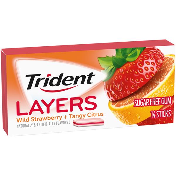 Trident Layers Strawberry + Citrus Sugar Free Gum HyVee Aisles