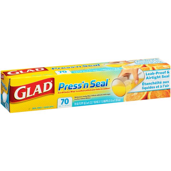 Glad Press'n Seal Sealing Wrap 70 Foot Roll 21.6m x 30cm 