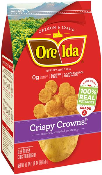 Ore-Ida Crispy Crowns! Seasoned Shredded Potatoes | Hy-Vee Aisles ...