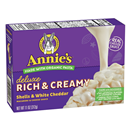 Annie's Pasta & Cheese Sauce, Shells & White Cheddar, Rich & Creamy, Deluxe