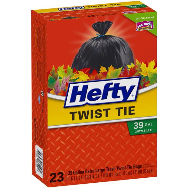 Hefty 39 Gallon Lawn & Leaf Twist Tie Bags HyVee Aisles Online Grocery Shopping