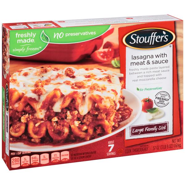 Stouffer's Lasagna with Meat & Sauce Large Family Size HyVee Aisles