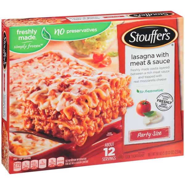 Stouffer's Party Size Lasagna With Meat & Sauce | Hy-Vee ...