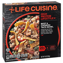 Life Cuisine High Protein Lifestyle Beef & Chorizo Taco Bowl