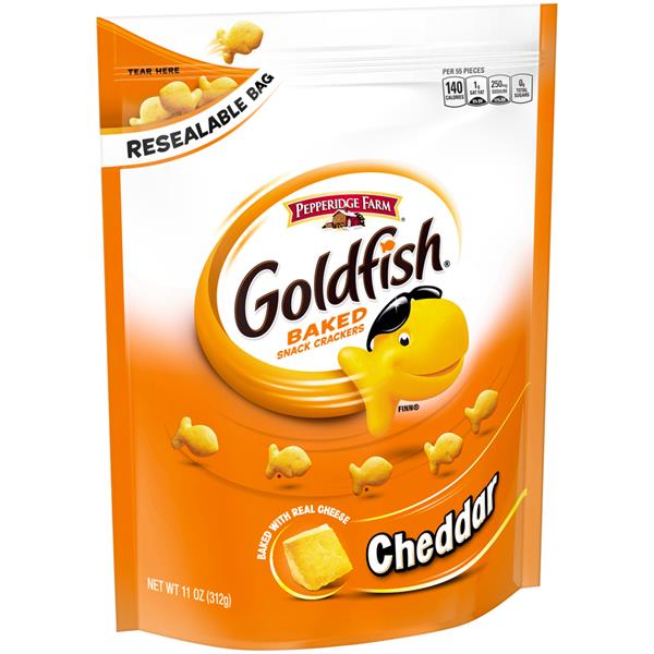 Pepperidge Farm Goldfish Cheddar Baked Snack Crackers | Hy-Vee Aisles ...