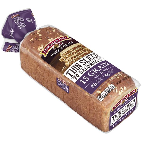 Pepperidge Farm Whole Grain Thin Sliced 15 Grain Bread | Hy-Vee Aisles ...