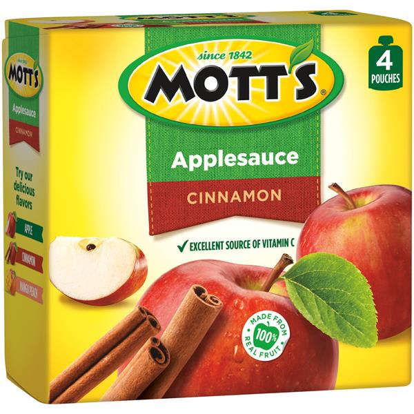 Mott's Cinnamon Applesauce 4pk HyVee Aisles Online Grocery Shopping
