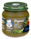 Gerber Organic 2nd Foods Apple Spinach with Kale