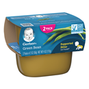 Gerber Supported Sitter 1st Foods Green Bean 2 - 2 oz Cups
