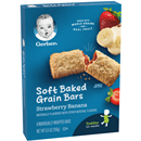 Gerber Toddler Strawberry Banana Soft Baked Grain Bars 8Ct