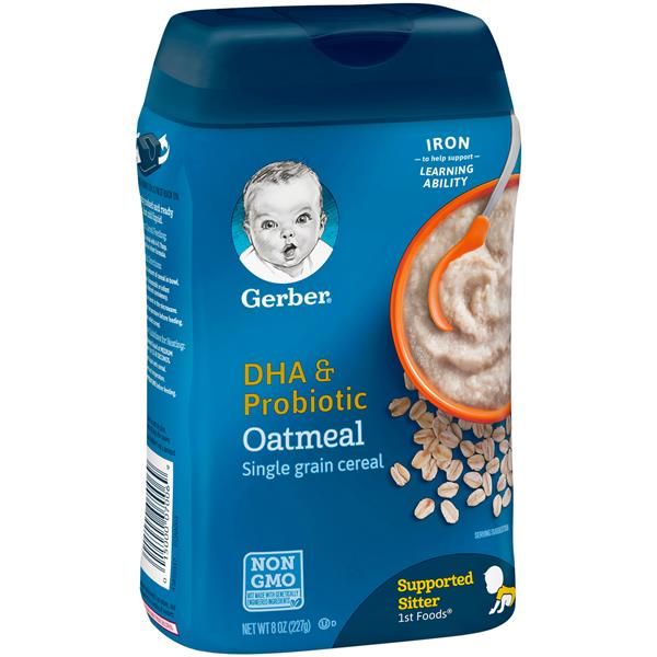 Gerber DHA & Probiotic Oatmeal Baby Cereal | Hy-Vee Aisles Online