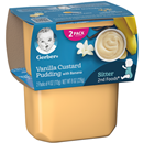 Gerber 2nd Foods Vanilla Custard Pudding with Bananas 2 - 4 oz Packs