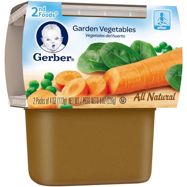 Gerber 2nd Foods Garden Vegetables Baby Food 2 Pack | Hy-Vee Aisles