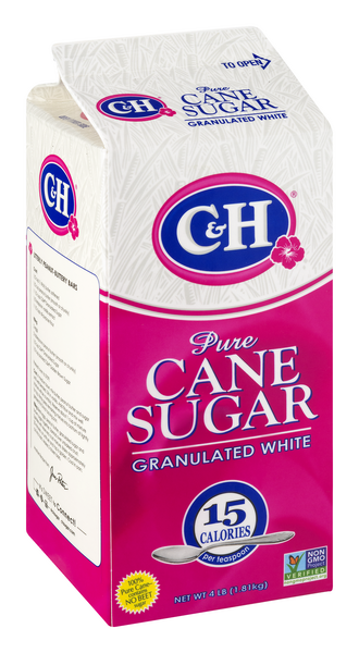 C&H Pure Cane Sugar Granulated White Easy Pour Carton | Hy-Vee Aisles  Online Grocery Shopping