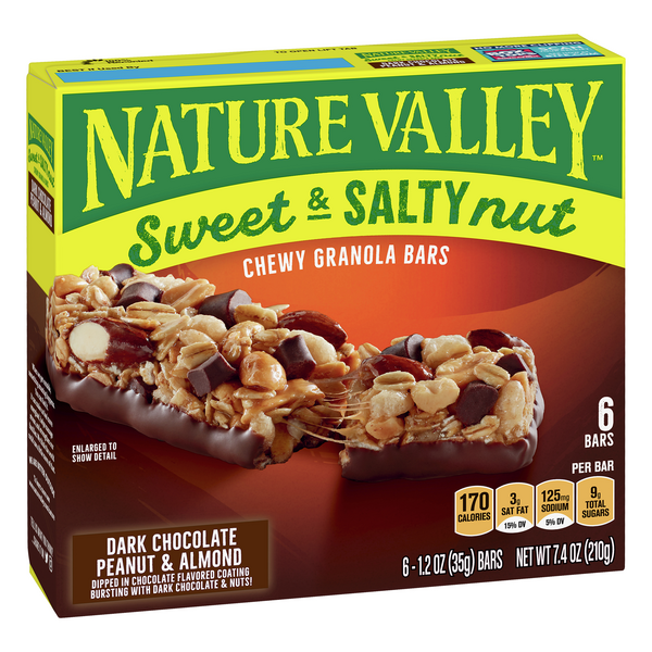 Nature Valley Dark Chocolate, Peanut & Almond Sweet & Salty Nut Granola 