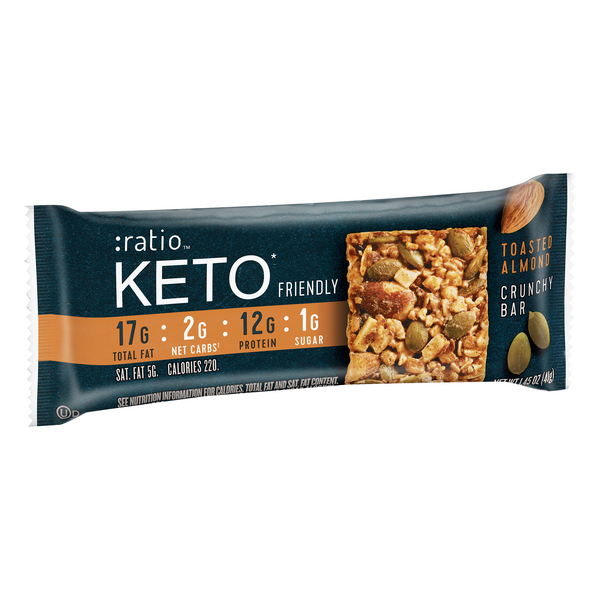 Ratio Keto Toasted Almond Crunchy Bar 