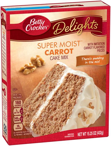 Betty Crocker Delights Super Moist Carrot Cake Mix | Hy-Vee Aisles ...