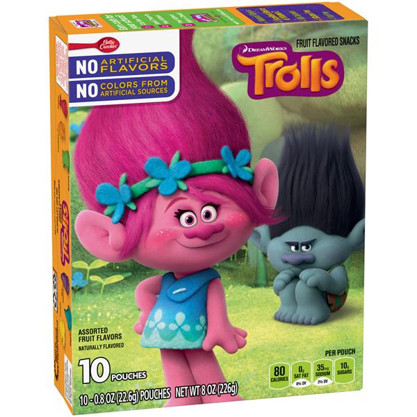 Betty Crocker Trolls Fruit Flavored Snacks 10Ct | Hy-Vee Aisles Online ...