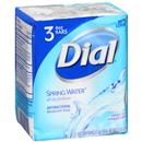 Dial Spring Water Antibacterial Deodorant Soap 3-4 Oz Bars