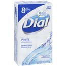 Dial White Antibacterial Deodorant Soap Bars 8-4 Oz