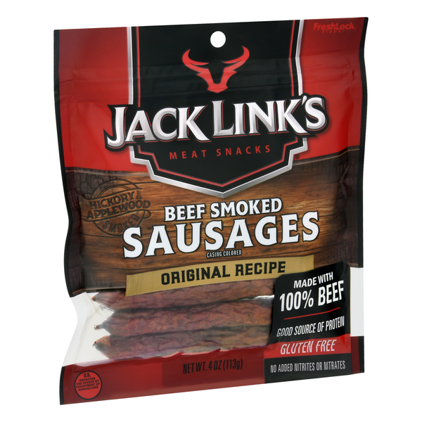 Jack Link's Smokehouse Beef Smoked Sausages Original Recipe | Hy-Vee ...