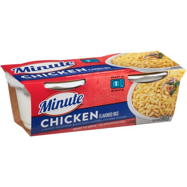 Minute Ready to Serve Chicken Flavor Rice 2 Ct Cups | Hy-Vee Aisles