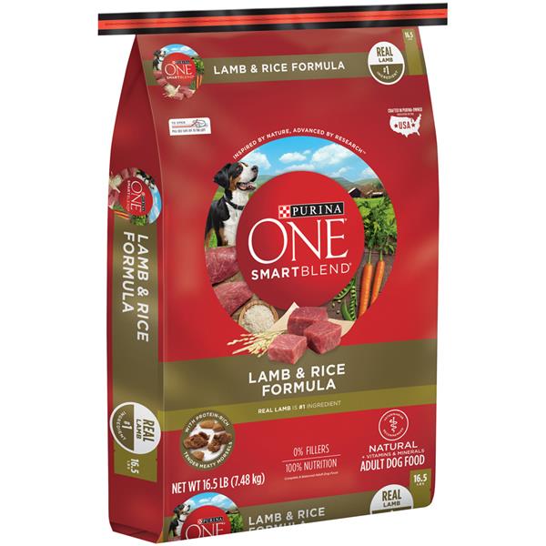 Purina ONE SmartBlend Lamb & Rice Formula Adult Premium Dog Food Hy