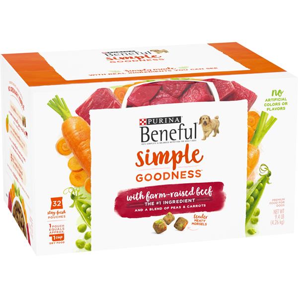 Purina Beneful Simple Goodness with FarmRaised Beef Premium Dog Food