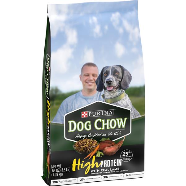 purina dog chow protein