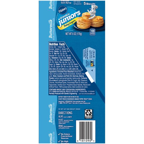Pillsbury Grands! Jr Golden Layers Buttermilk Biscuits 5Ct HyVee