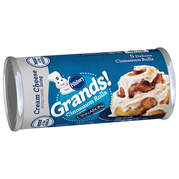 Pillsbury Grands! Cinnamon Rolls with Cream Cheese Icing 5Ct | Hy-Vee ...